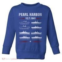 Pearl Harbor Battleship Memorial Day December 7th 1941 Wwii Cute Gift Toddler Sweatshirt thumb 0