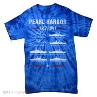 Pearl Harbor Battleship Memorial Day December 7th 1941 Wwii Cute Gift Tie-Dye T-Shirt thumb 0
