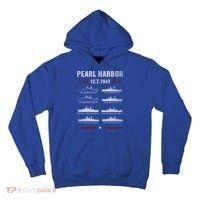 Pearl Harbor Battleship Memorial Day December 7th 1941 Wwii Cute Gift Tall Hoodie thumb 0