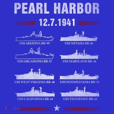Pearl Harbor Battleship Memorial Day December 7th 1941 Wwii Cute Gift Tall Hoodie