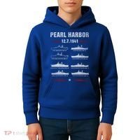 Pearl Harbor Battleship Memorial Day December 7th 1941 Wwii Cute Gift Kids Hoodie thumb 4