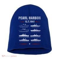 Pearl Harbor Battleship Memorial Day December 7th 1941 Wwii Cute Gift Short Acrylic Beanie thumb 0
