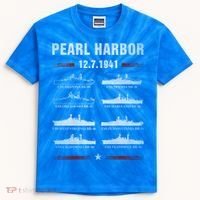 Pearl Harbor Battleship Memorial Day December 7th 1941 Wwii Cute Gift Kids Tie-Dye T-Shirt thumb 0