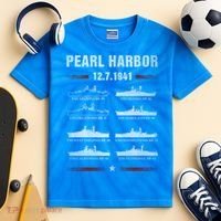 Pearl Harbor Battleship Memorial Day December 7th 1941 Wwii Cute Gift Kids Tie-Dye T-Shirt thumb 2
