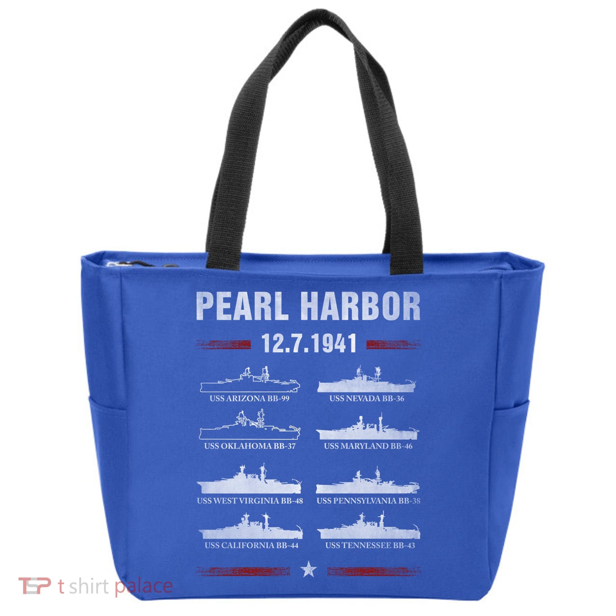 Pearl Harbor Battleship Memorial Day December 7th 1941 Wwii Cute Gift Tote Bag