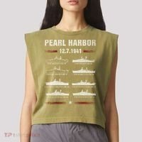 Pearl Harbor Battleship Memorial Day December 7th 1941 Wwii Cute Gift Garment-Dyed Women's Muscle Tee thumb 2