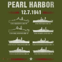 Pearl Harbor Battleship Memorial Day December 7th 1941 Wwii Cute Gift The Baniff Cuffed Pom Beanie thumb 2