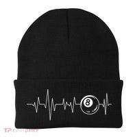Pool Heartbeat Billiard Player Lover Sports Game Beanie thumb 0