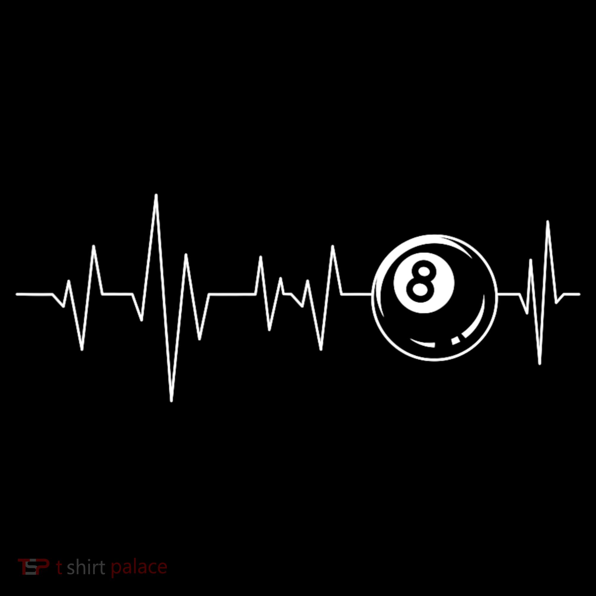 Pool Heartbeat Billiard Player Lover Sports Game Women's Hoodie