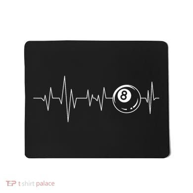 Pool Heartbeat Billiard Player Lover Sports Game Mousepad