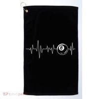 Pool Heartbeat Billiard Player Lover Sports Game Golf Towel thumb 0