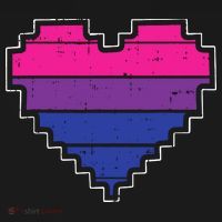 Pixel Heart Bisexual Pride Retro Gaming LGBTQ Ally Gamer Baby Bodysuit thumb 2
