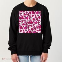 Pink Hearts Cute Valentine's Day Gift Women's Sweatshirt thumb 0