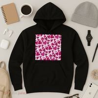 Pink Hearts Cute Valentine's Day Gift Hoodie thumb 3