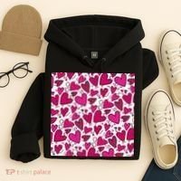 Pink Hearts Cute Valentine's Day Gift Hoodie thumb 4