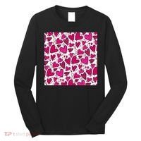 Pink Hearts Cute Valentine's Day Gift Long Sleeve Shirt thumb 0