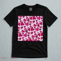 Pink Hearts Cute Valentine's Day Gift T-Shirt thumb 5