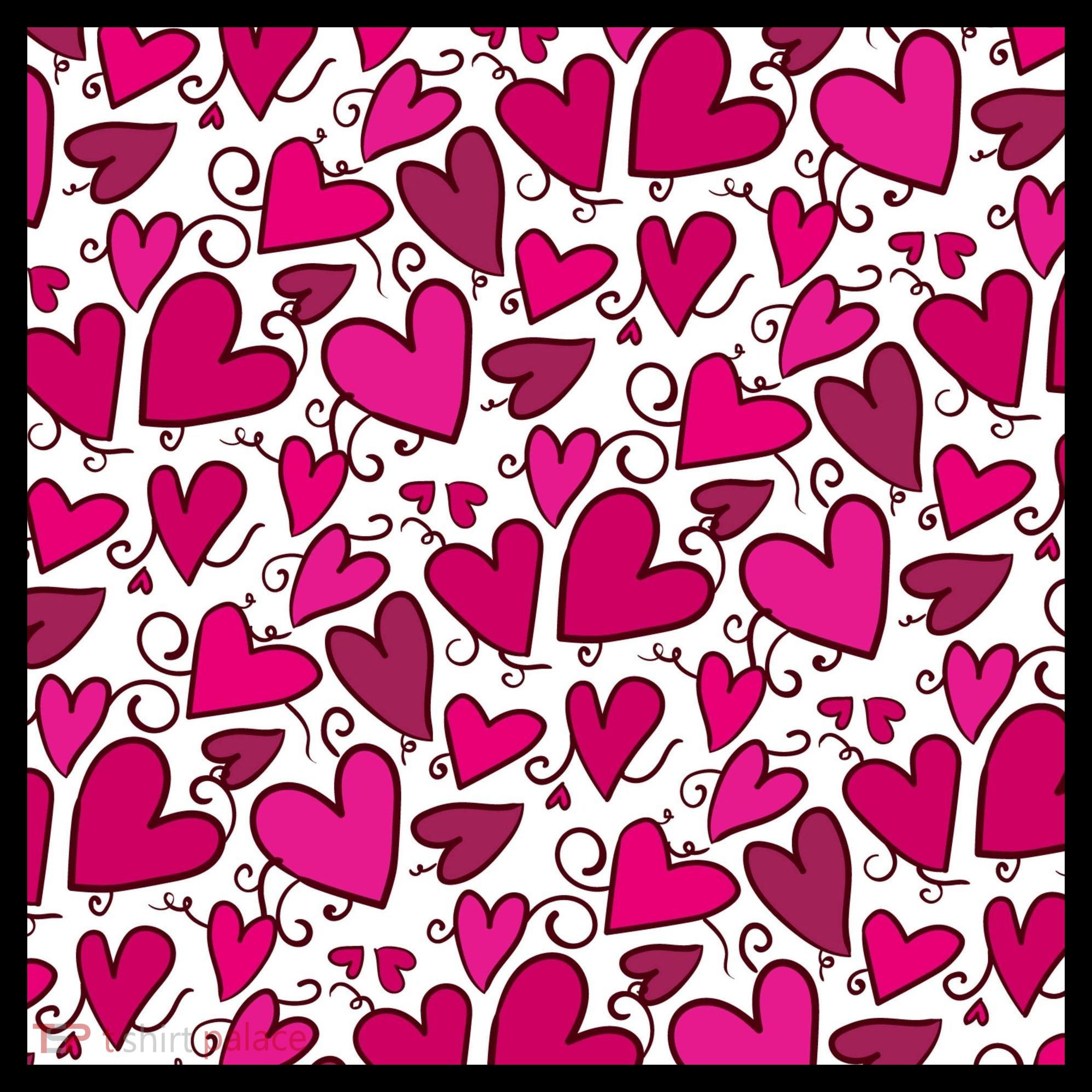Pink Hearts Cute Valentine's Day Gift Women's Hoodie