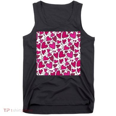 Pink Hearts Cute Valentine's Day Gift Tank Top