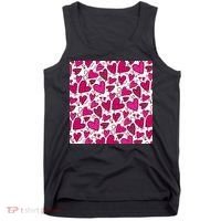 Pink Hearts Cute Valentine's Day Gift Tank Top thumb 0