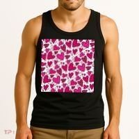 Pink Hearts Cute Valentine's Day Gift Tank Top thumb 3