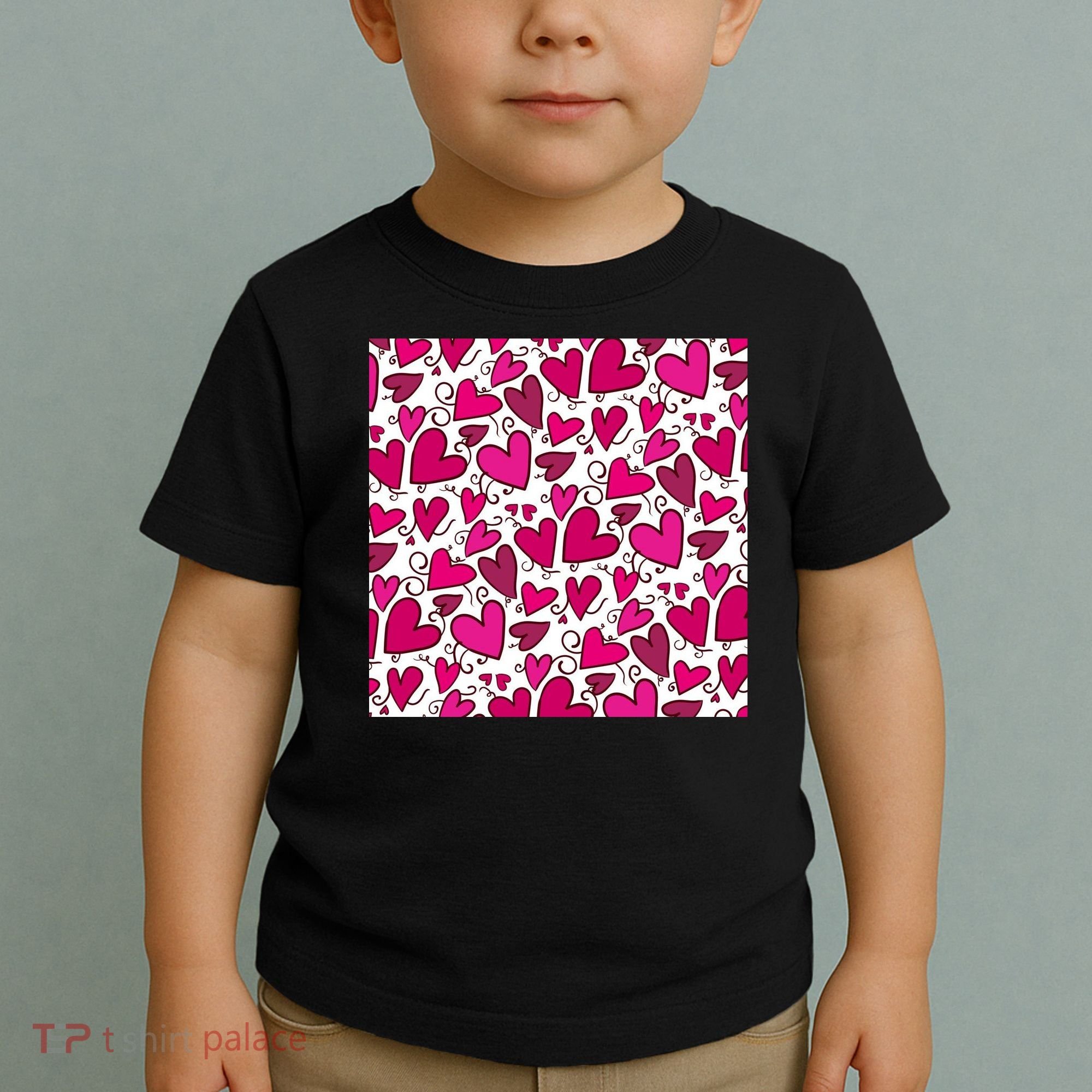 Pink Hearts Cute Valentine's Day Gift Toddler T-Shirt