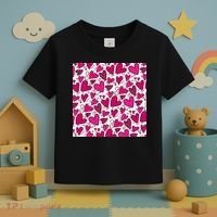 Pink Hearts Cute Valentine's Day Gift Toddler T-Shirt thumb 3
