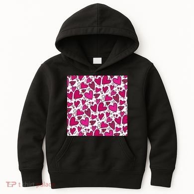 Pink Hearts Cute Valentine's Day Gift Kids Hoodie