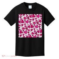 Pink Hearts Cute Valentine's Day Gift Kids T-Shirt thumb 0