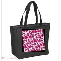 Pink Hearts Cute Valentine's Day Gift Tote Bag thumb 2