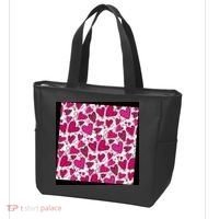 Pink Hearts Cute Valentine's Day Gift Tote Bag thumb 3