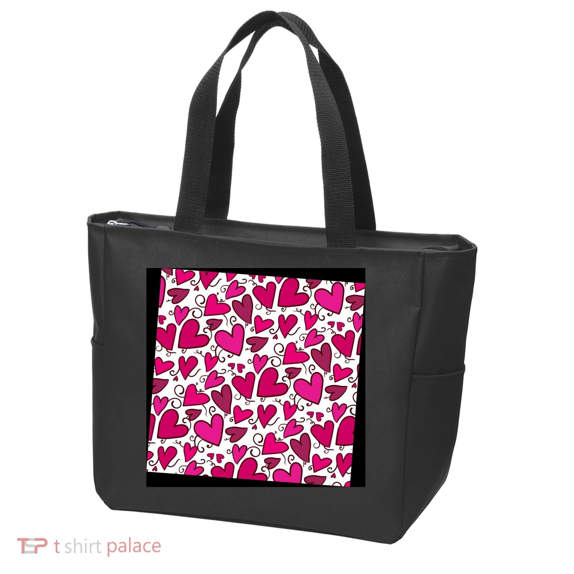 Pink Hearts Cute Valentine's Day Gift Tote Bag