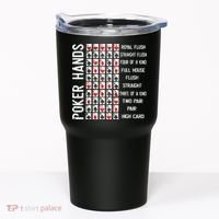 Poker Hands Cheat Sheet Card Casino Games Funny Player Gift Tumbler thumb 0