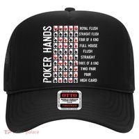 Poker Hands Cheat Sheet Card Casino Games Funny Player Gift Hat thumb 0