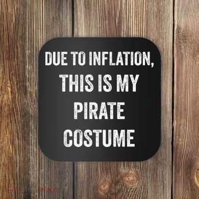 Pirate Halloween Costume Coaster