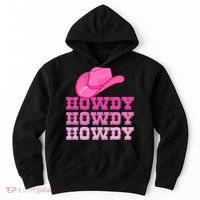 Pink Howdy Cowgirl Western Country Rodeo Hoodie thumb 0