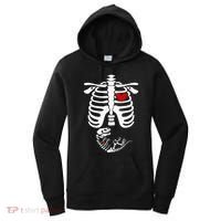 Pregnant Halloween Costume Dinosaur Skeleton Pregnant Mom Women's Hoodie thumb 0