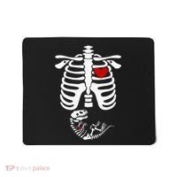 Pregnant Halloween Costume Dinosaur Skeleton Pregnant Mom Mousepad thumb 0