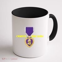 Purple Heart Combat Veteran Cool Gift Coffee Mug thumb 1