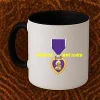 Purple Heart Combat Veteran Cool Gift Coffee Mug thumb 2
