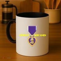 Purple Heart Combat Veteran Cool Gift Coffee Mug thumb 4