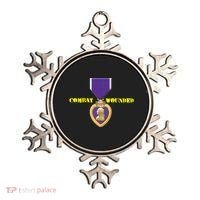 Purple Heart Combat Veteran Cool Gift Ornament thumb 0