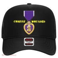 Purple Heart Combat Veteran Cool Gift Hat thumb 0
