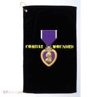 Purple Heart Combat Veteran Cool Gift Golf Towel thumb 0