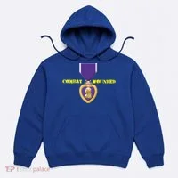 Purple Heart Combat Veteran Cool Gift Hoodie thumb 0