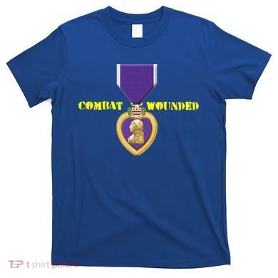 Purple Heart Combat Veteran Cool Gift T-Shirt
