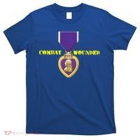 Purple Heart Combat Veteran Cool Gift T-Shirt thumb 0