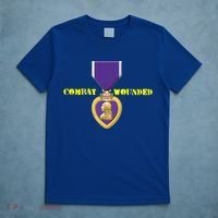 Purple Heart Combat Veteran Cool Gift T-Shirt thumb 5