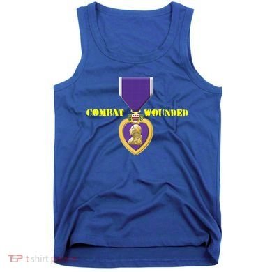 Purple Heart Combat Veteran Cool Gift Tank Top