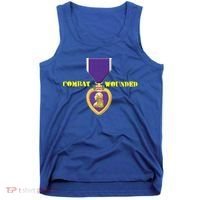 Purple Heart Combat Veteran Cool Gift Tank Top thumb 0